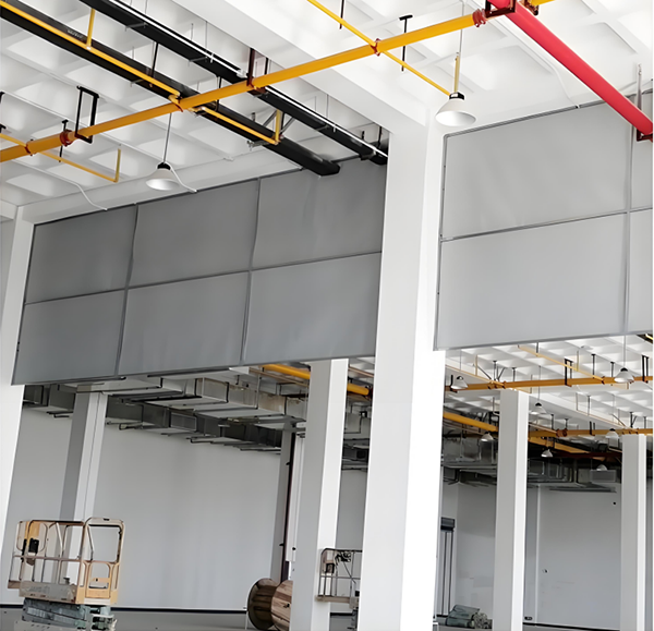 防火布舟曲挡烟垂壁